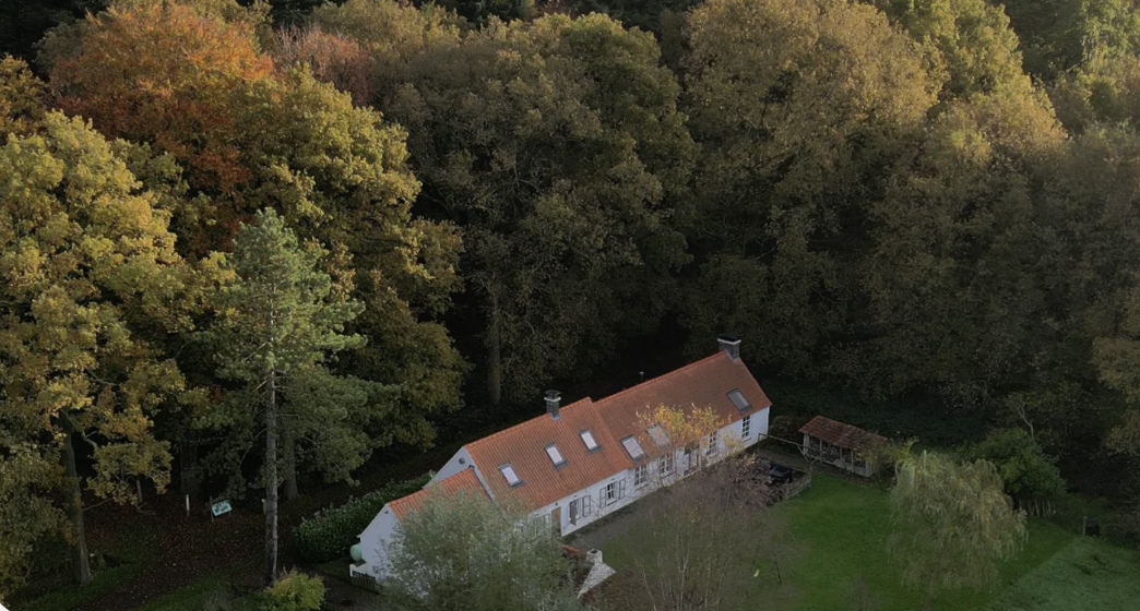 Drongengoedbos vanuit de lucht